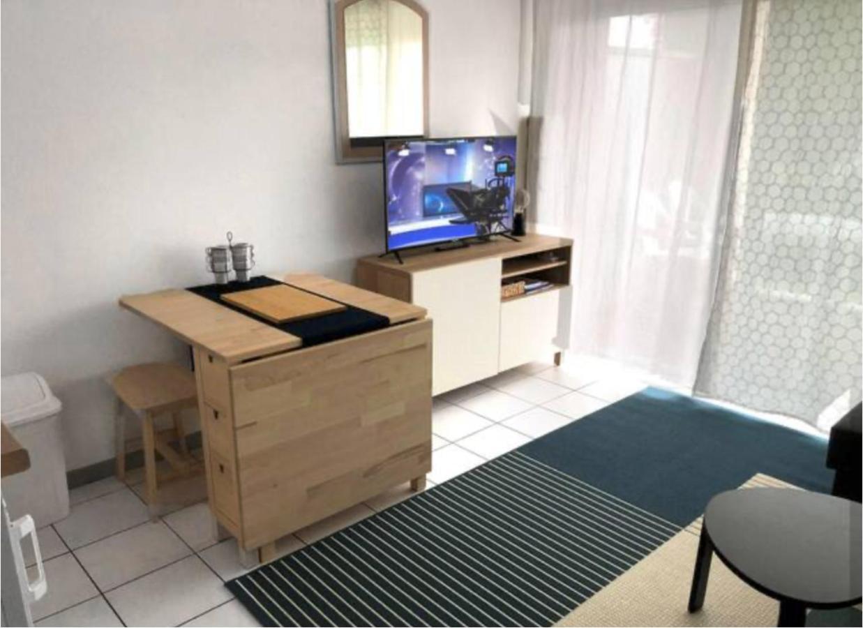 Studio Au Calme Avec Piscine, Face Golf, Parking Gratuit, Tout A Pied A 10Mn Centre Ville Ciboure Eksteriør bilde
